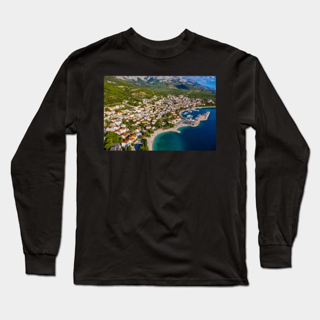 Baška Voda Long Sleeve T-Shirt by ivancoric